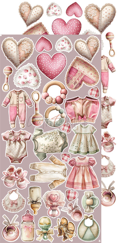 Craft O'Clock - Baby Girl Universe - Extras Set - Baby Girl