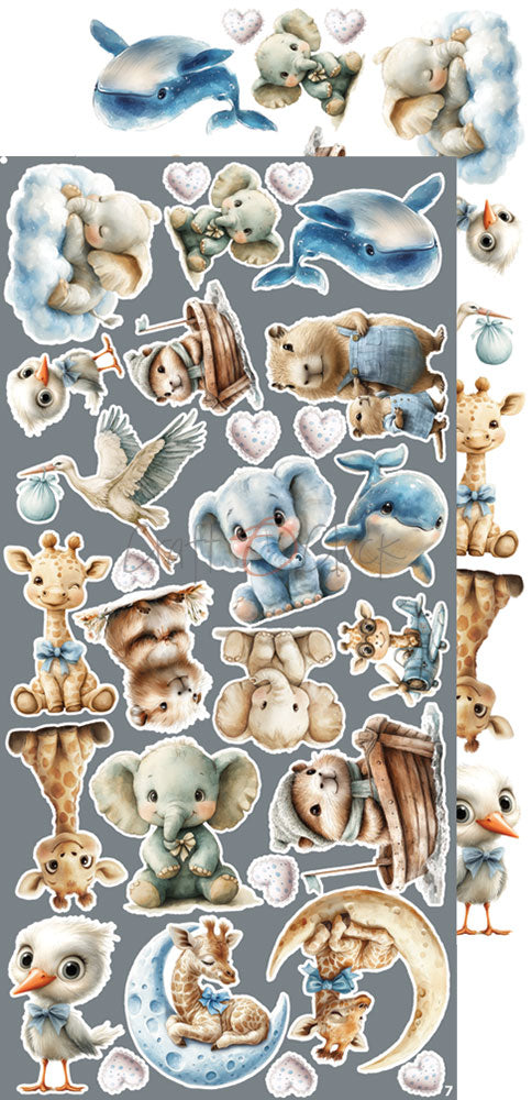 Craft O'Clock - Baby Boy Universe - Extras Set - Flowers & More