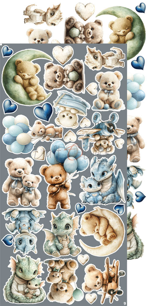Craft O'Clock - Baby Boy Universe - Extras Set - Flowers & More