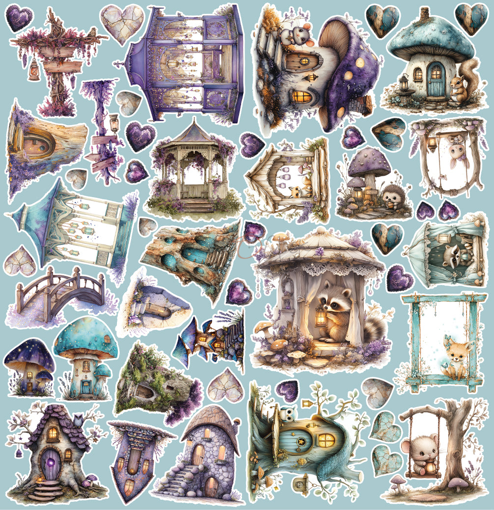 Craft O'Clock - Flowers of Delight  - Extras Set Mix - 12x 12"