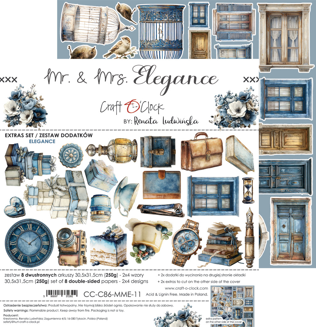 Craft O'Clock - Mr & Mrs Elegance - Elegance Extras Set - 12x12"