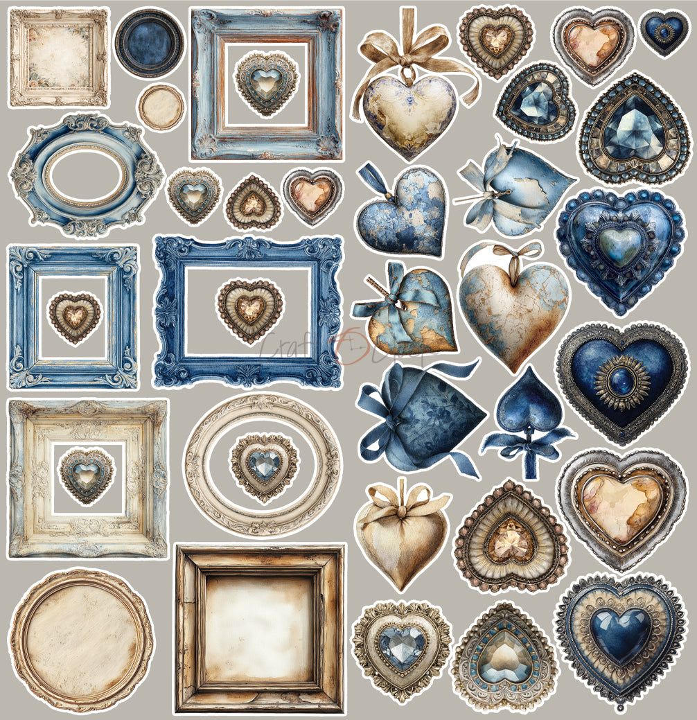 Craft O'Clock - Mr & Mrs Elegance  - Flowers Extras Set - 12x12"