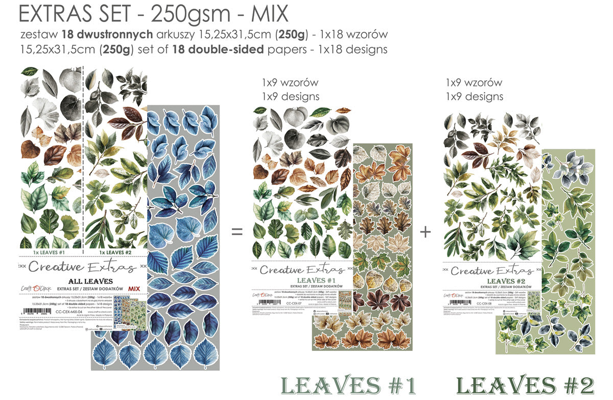 Craft O'Clock - All Leaves - Extras Set - Mix 04