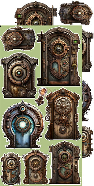 Craft O'Clock - Mists of Toolbox Town - Extras Set - Town