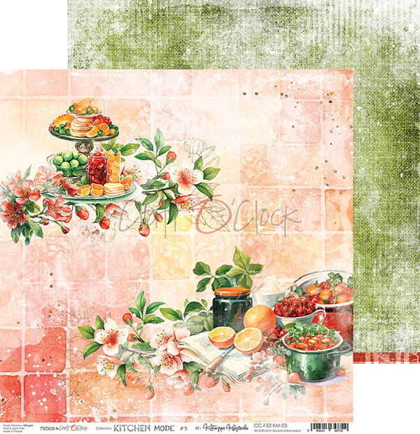 Craft O'Clock - Kitchen Mode - MIX Paper Pad - 8x8"