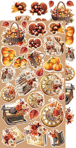 Craft O'Clock - Autumnaria - Extras Set - Flowers