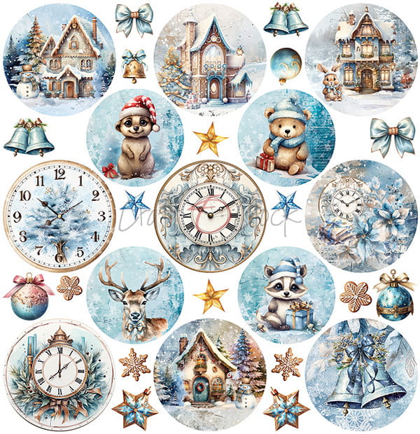 Craft O'Clock - Cozy Winterland - Paper Pack -  12 x 12"