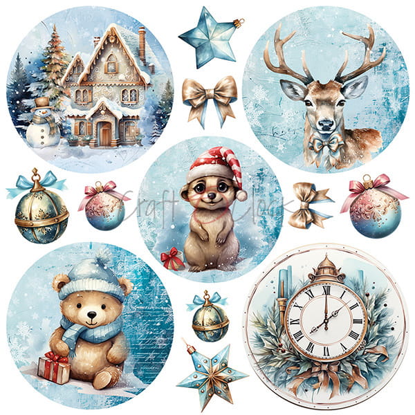 Craft O'Clock - Cozy Winterland - Paper Pad - 8x8"