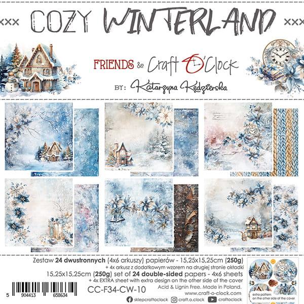 Craft O'Clock - Cozy Winterland - Paper Pad - 6x6"