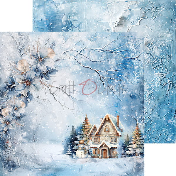 Craft O'Clock - Cozy Winterland - MIX Paper Pad - 8x8"