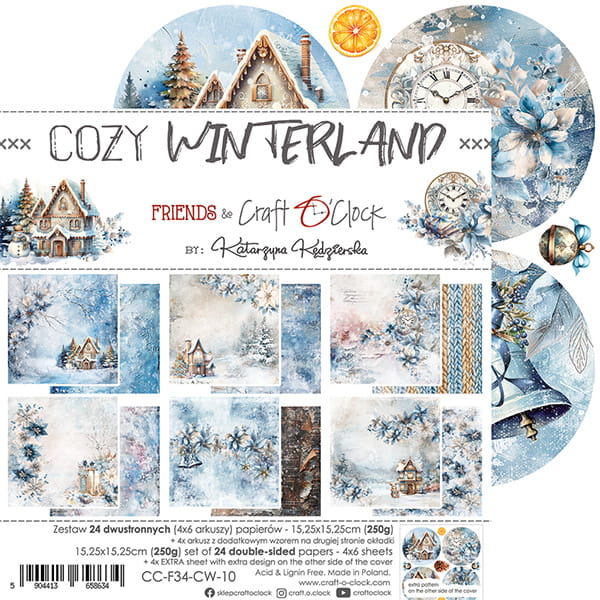 Craft O'Clock - Cozy Winterland - Paper Pad - 6x6"