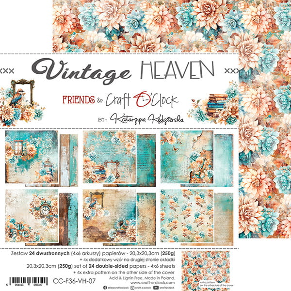 Craft O'Clock - Vintage Heaven - Paper Pad - 8x8"