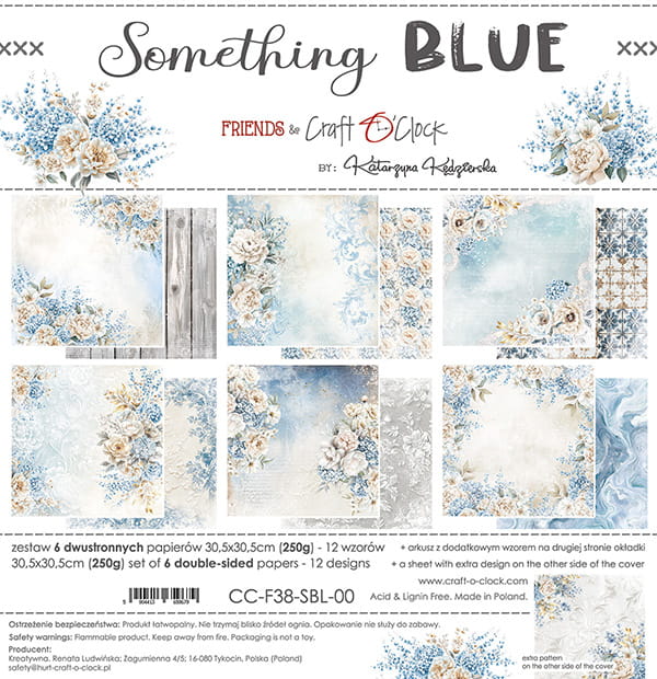 Craft O'Clock - Something blue - Paper Pack -  12 x 12"