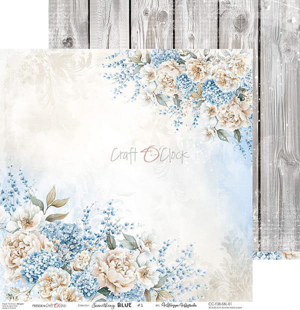 Craft O'Clock - Something blue - Paper Pack -  12 x 12"