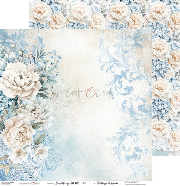 Craft O'Clock - Something blue - Paper Pack -  12 x 12"