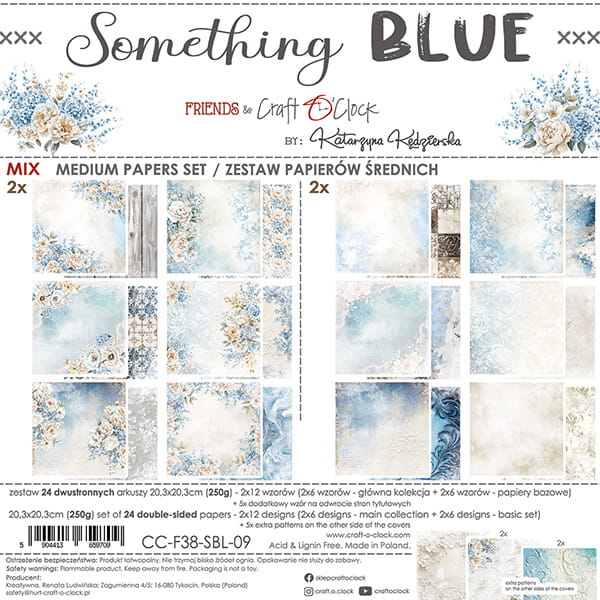 Craft O'Clock - Something blue - Extras Set - MIX - 8x8"