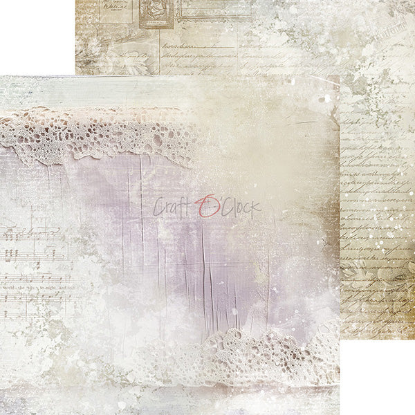 Craft O'Clock - Heritage whispers - Basic Paper Pad - 8x8"