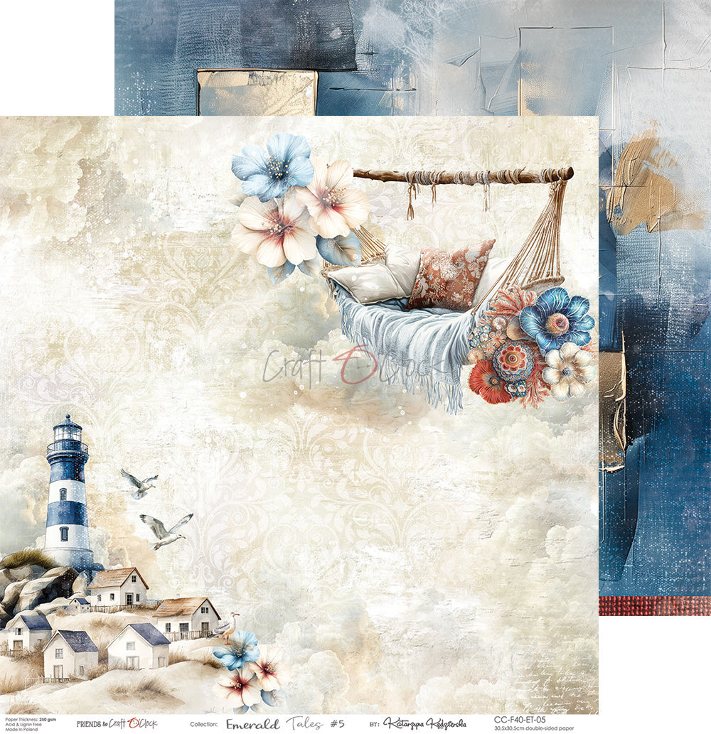 Craft O'Clock - Emerald Tales - Paper Pack -  12 x 12"