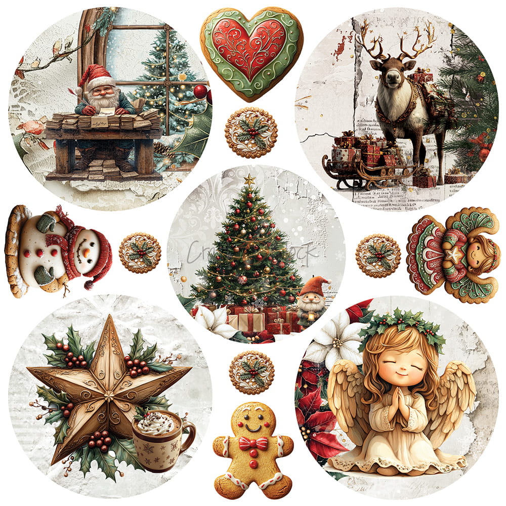 Craft O'Clock - Oh, Christmas Night - Paper Pad - 8x8"