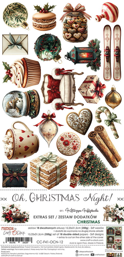 Craft O'Clock - Oh, Christmas Night - Extras Set - Mix