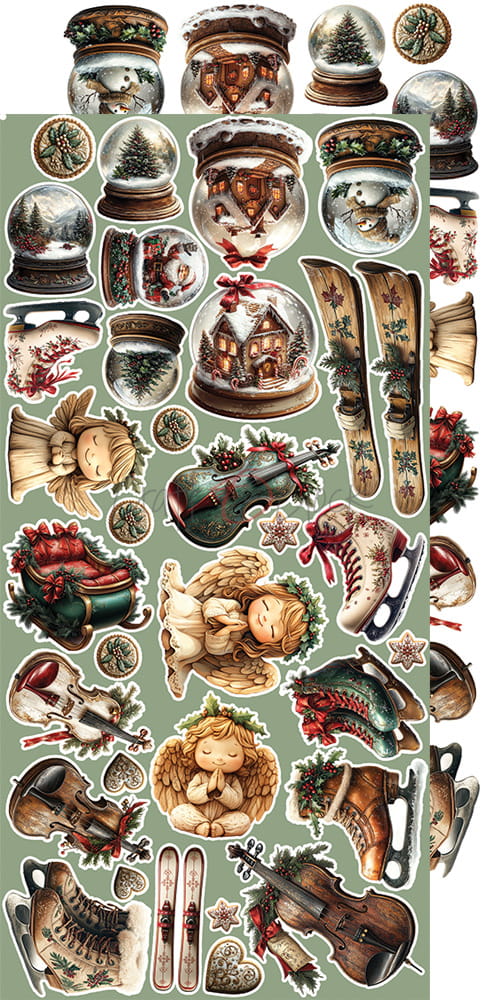Craft O'Clock - Oh, Christmas Night - Extras Set - Mix