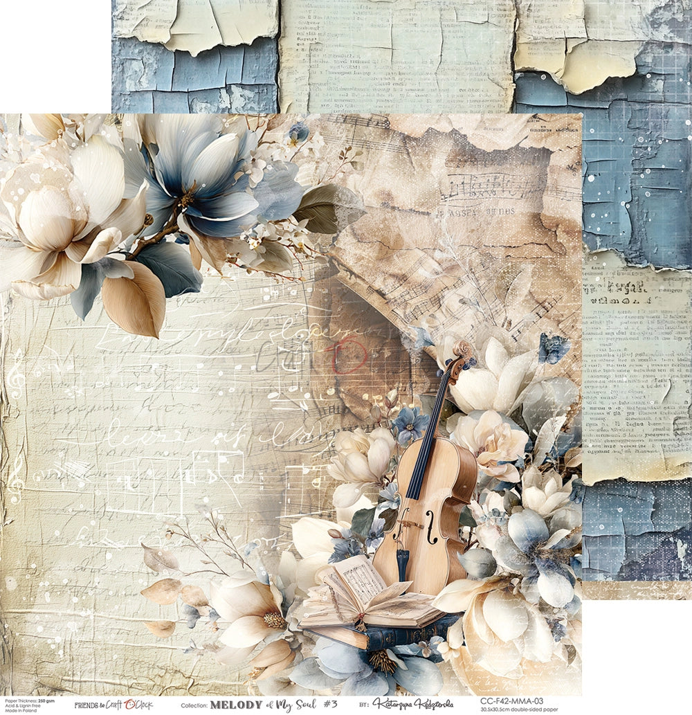 Craft O'Clock - Melody of my soul - Paper Pack -  12 x 12"