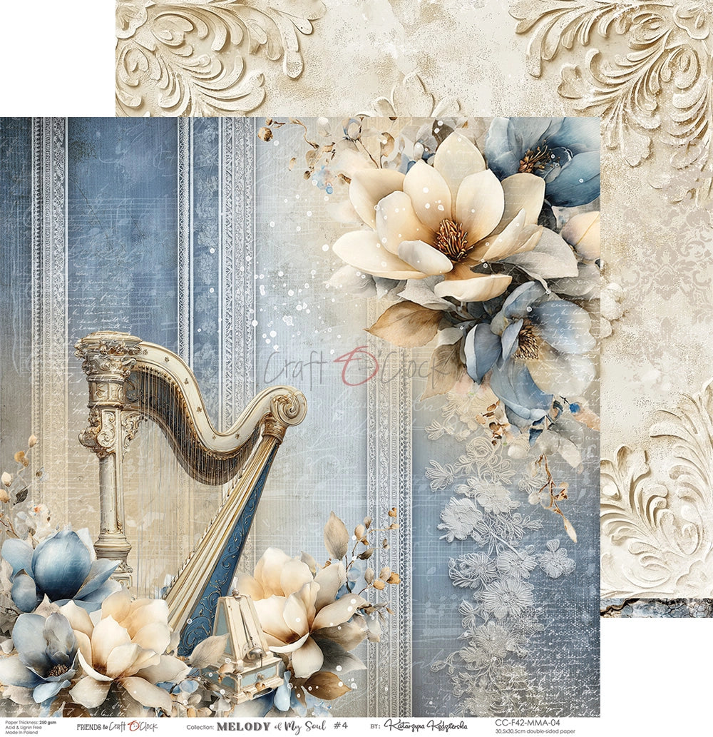 Craft O'Clock - Melody of my soul - Paper Pack -  12 x 12"