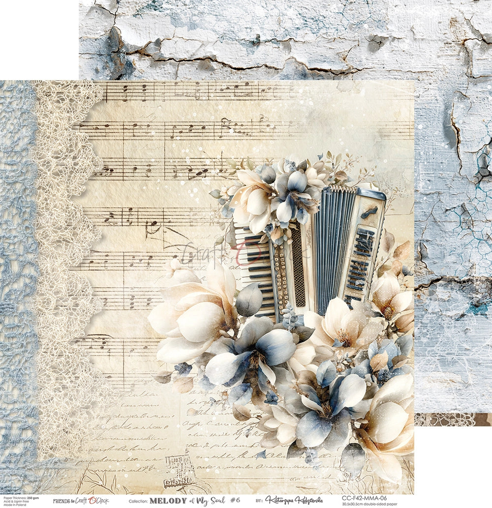 Craft O'Clock - Melody of my soul - Paper Pack -  12 x 12"