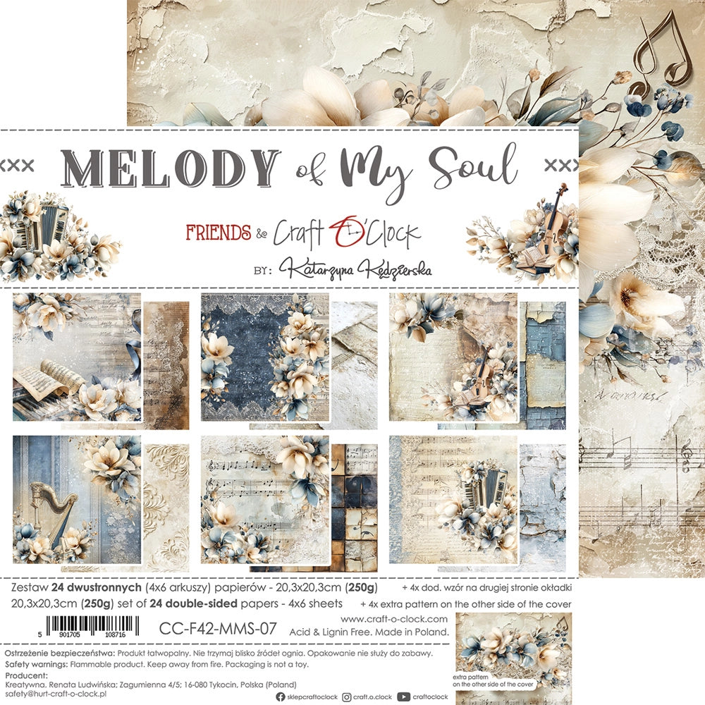 Craft O'Clock - Melody of my soul - Extras Set - MIX - 8x8"