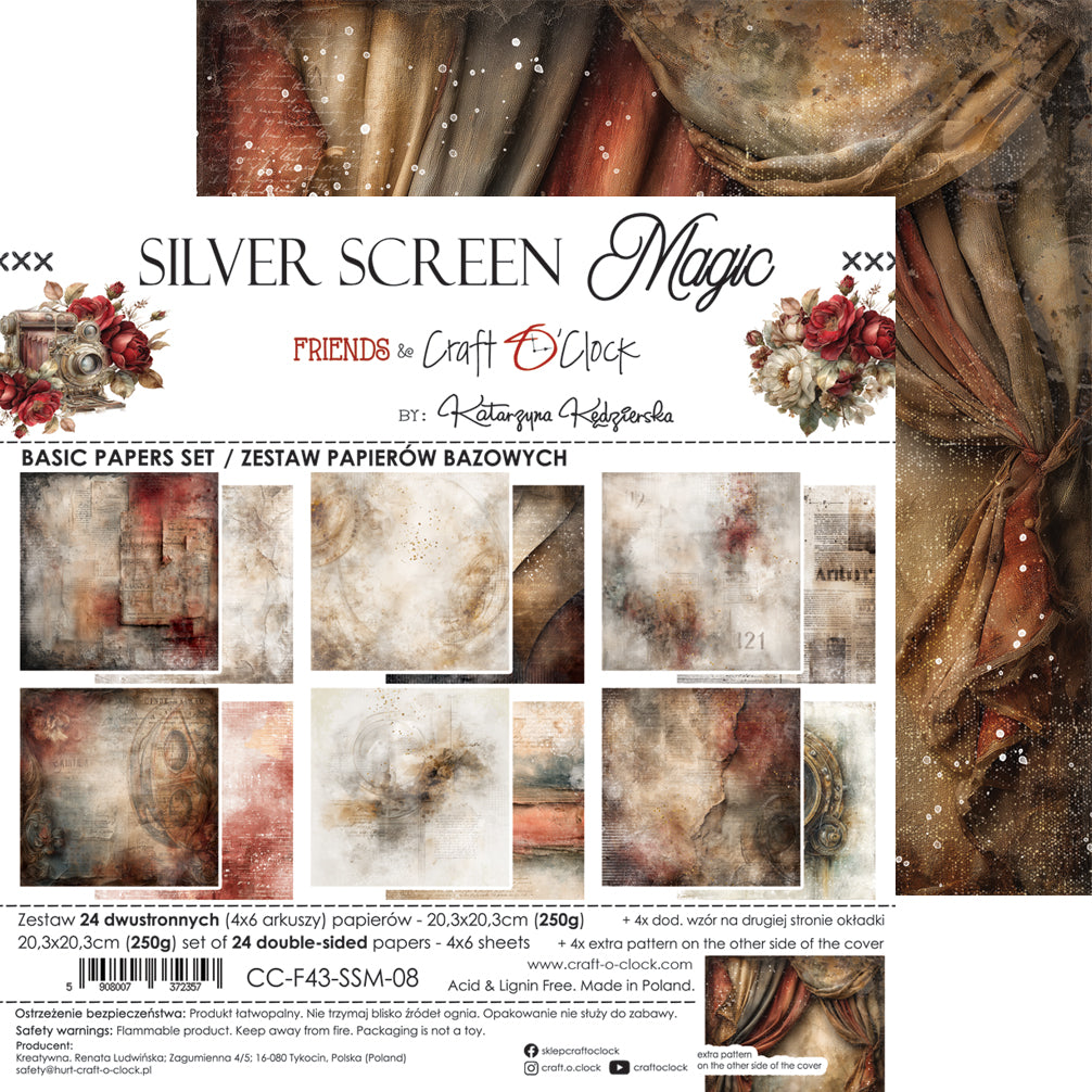 Craft O'Clock - Sillver Screen Magic - Basic - 8x8"