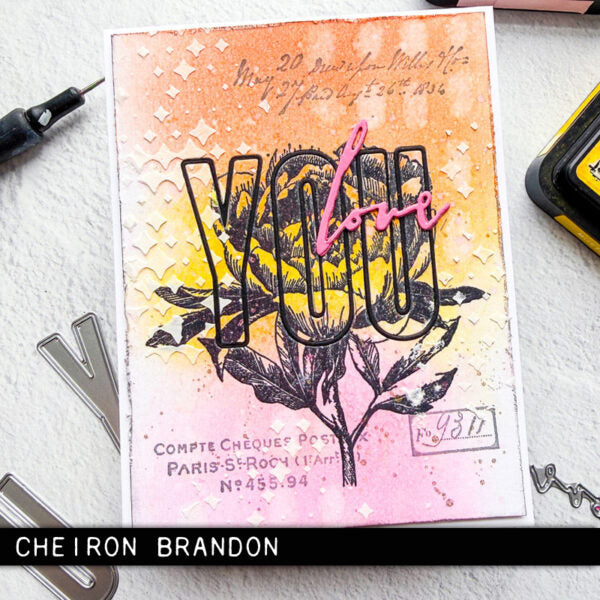 Sizzix - Tim Holtz Alterations - Thinlits - Handwritten Love