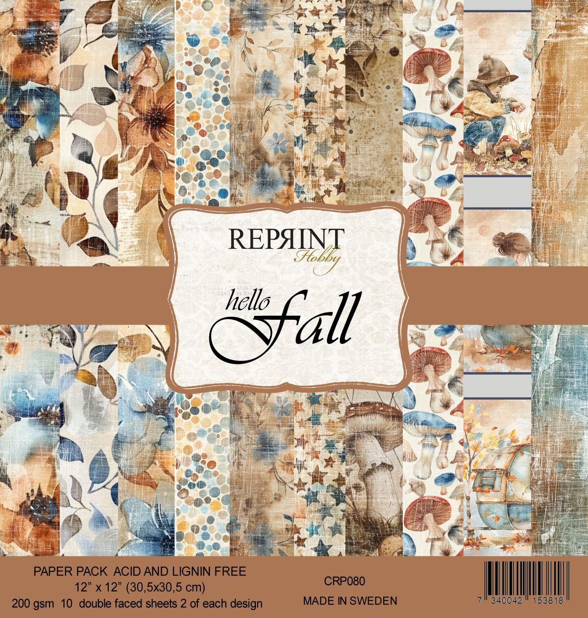 Reprint -  Hello Fall - Collection Pack - 12 x 12"