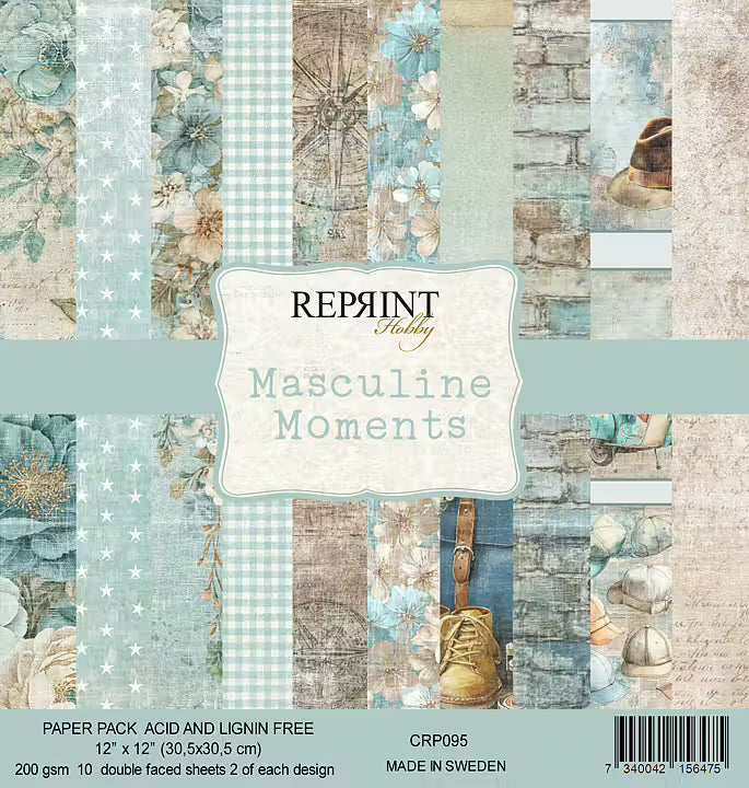 Reprint - Masculine Moments - Collection Pack - 12 x 12"