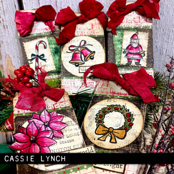 Stampers Anonymous - Tim Holtz Collection - Cling Stamps - Christmas Doodles