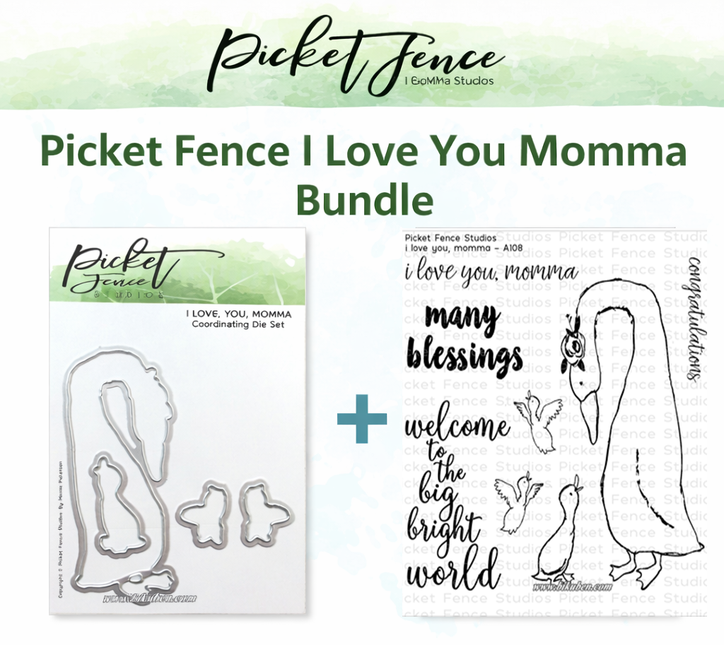 Picket Fence - Bundle - Dies & Stamps - I Love You Momma