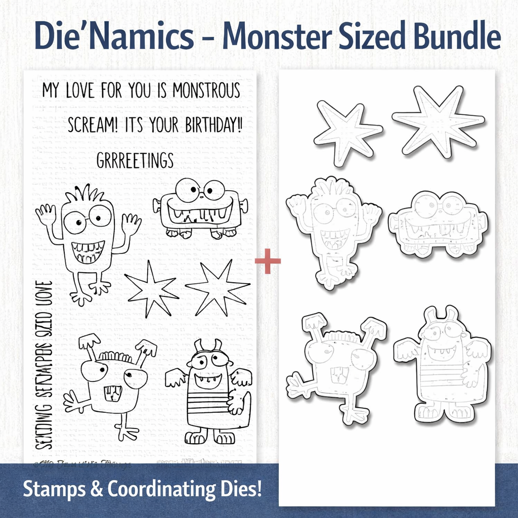 Die-Namics - Monster Sized - Stamp & Dies Bundle