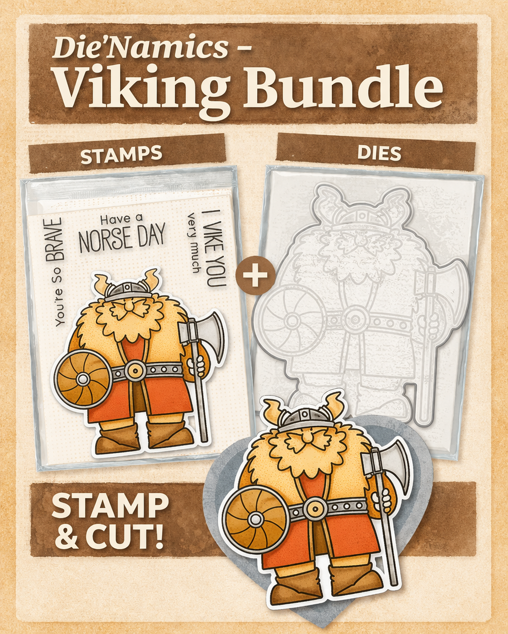 Die-Namics - Viking - Stamps & Dies Bundle