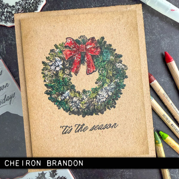 Stampers Anonymous - Tim Holtz Collection - Cling Stamps - Christmas Spirit