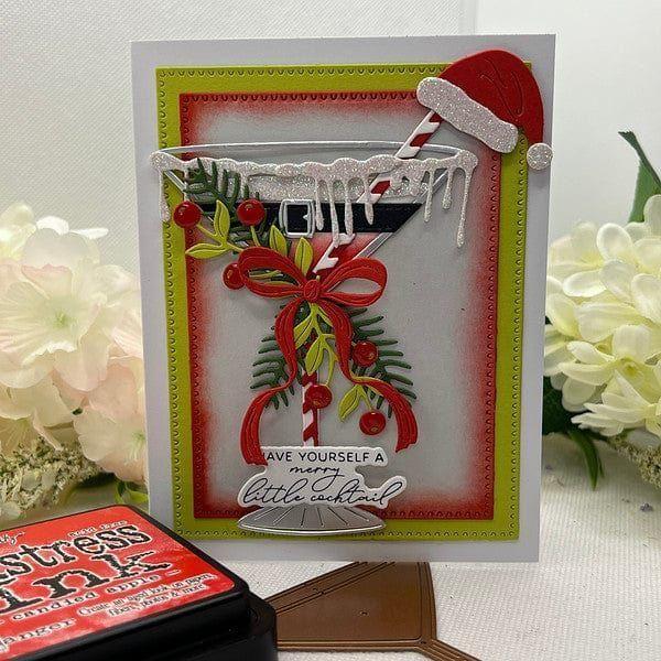 Spellbinders - Dies - Christmas Cocktails Etched Dies from the Happy Hour Collection