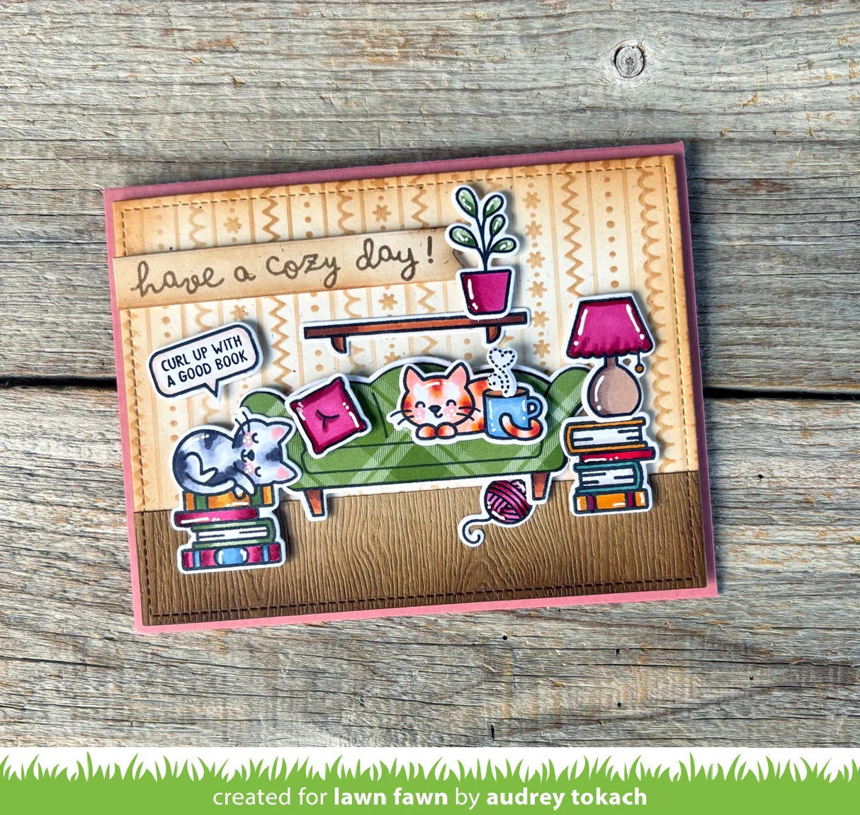 Lawn Fawn - Clear Stamps - Cozy Cats