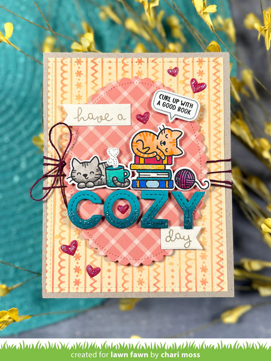 Lawn Fawn - Clear Stamps - Cozy Cats