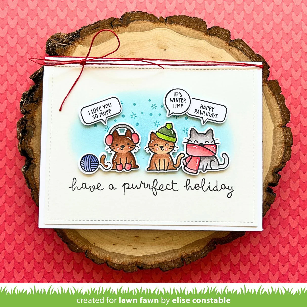 Lawn Fawn - Clear Stamps - Cozy Cats