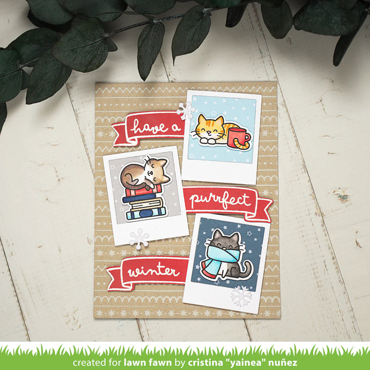 Lawn Fawn - Clear Stamps - Cozy Cats