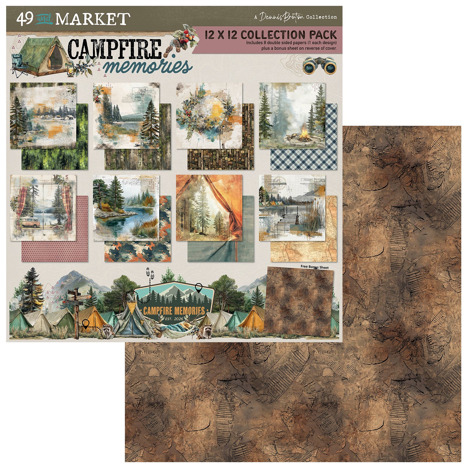 49 and Market - Campfire Memories - Collection Pack 12 x 12"