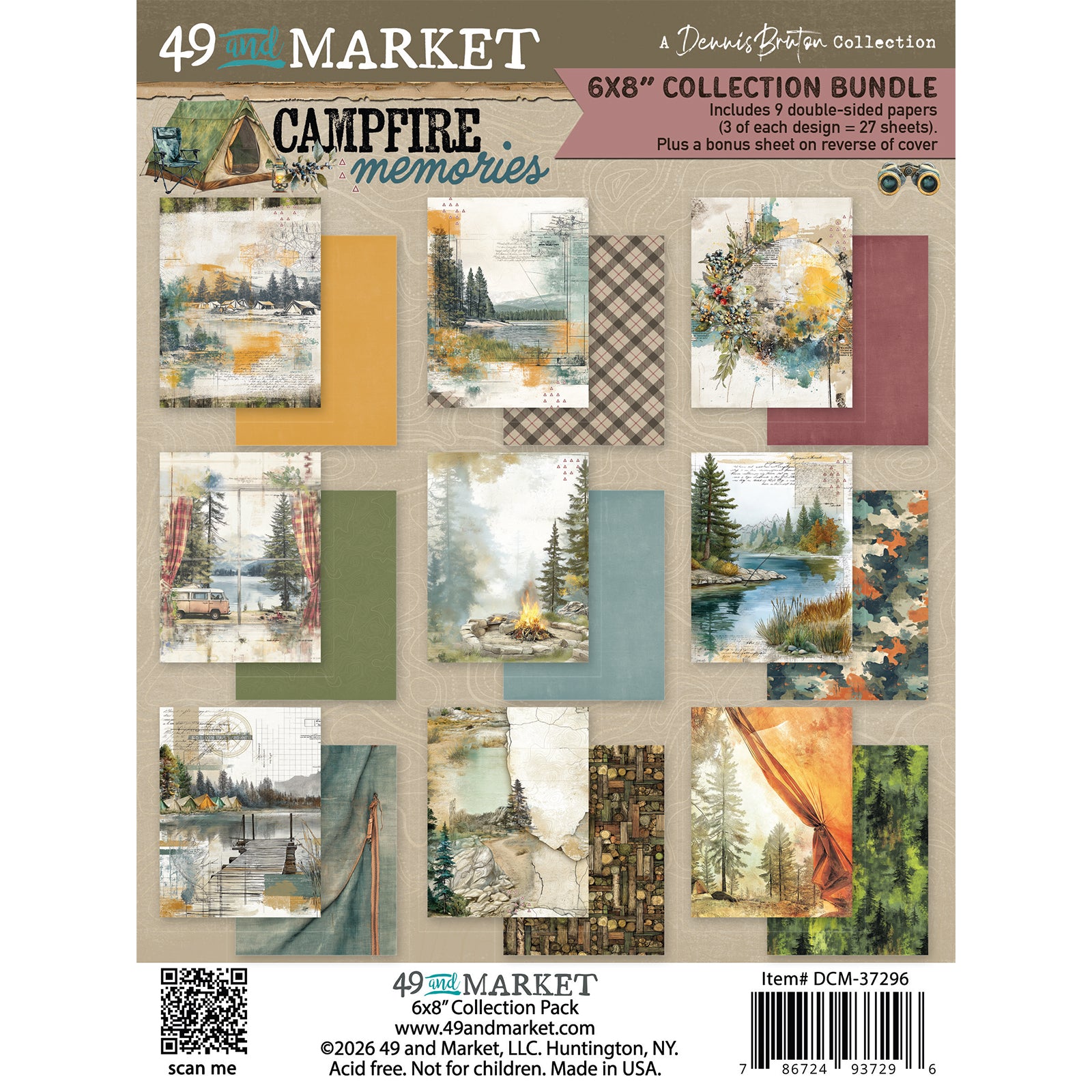 49 and Market - Campfire Memories - Collection pack - 6 x 8"