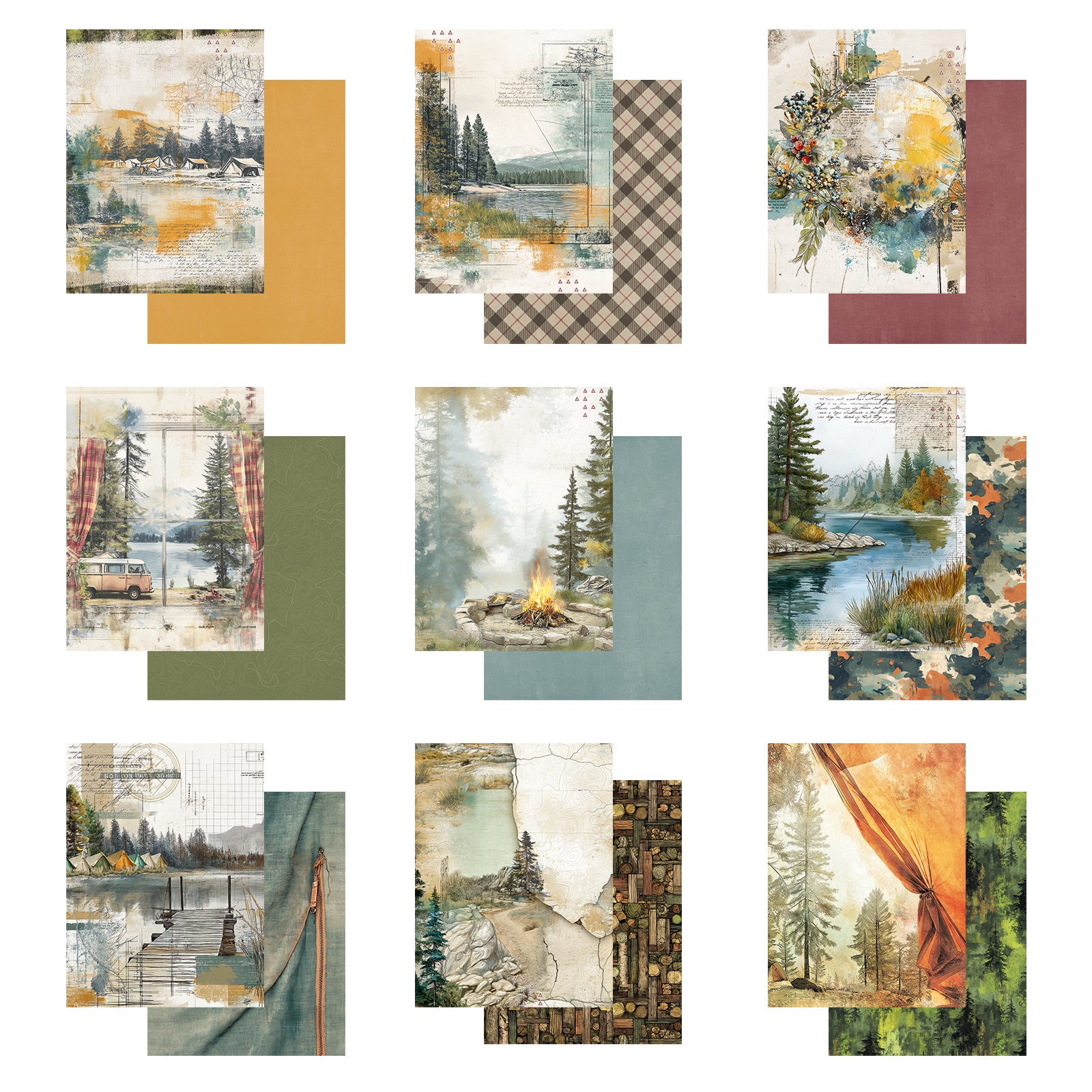 49 and Market - Campfire Memories - Collection pack - 6 x 8"