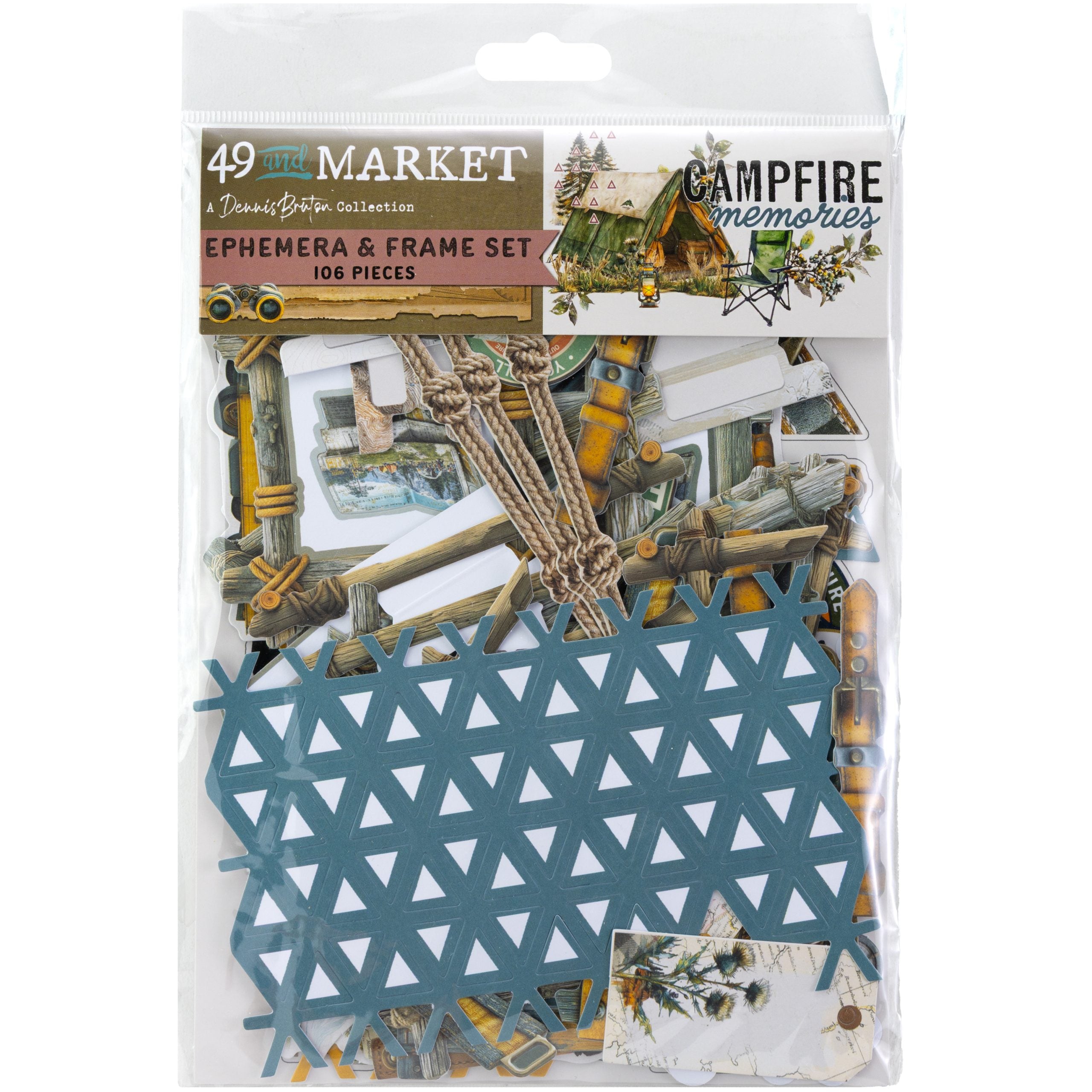 49 and Market - Campfire Memories - Ephemera & Frame Set