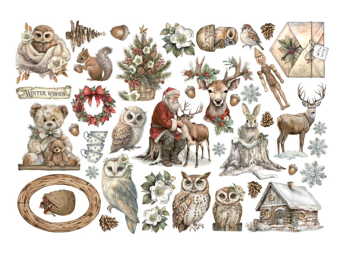 Stamperia  - The Owl's house - Adhesive Ephemera
