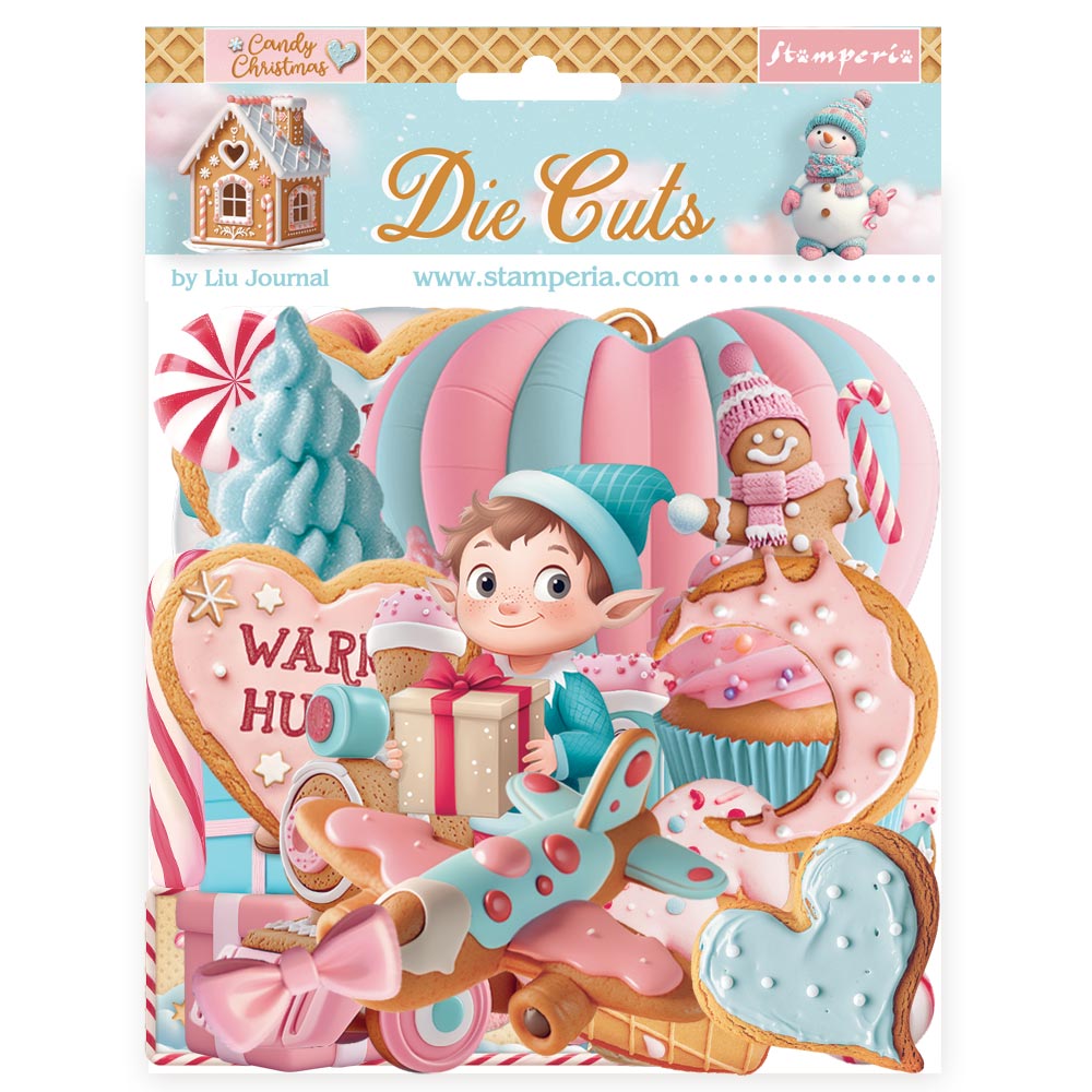 Stamperia  - Candy christmas - Chipboard Die Cuts