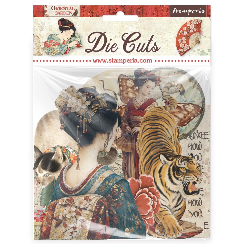 Stamperia  - Oriental Garden - Chipboard Die Cuts